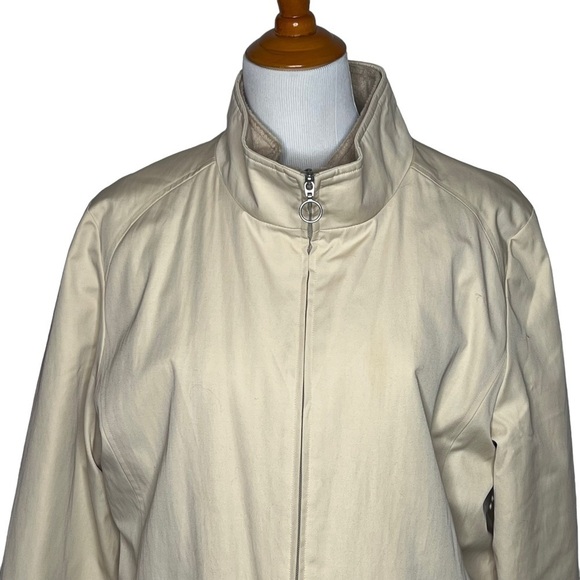 Weatherproof All Weather Mid Length Car Coat Ivory Size XL Insulated Zip Classic - Picture 7 of 13
